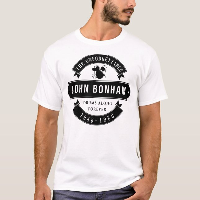 John Bonham 1948 1980 Music T-Shirt (Front)