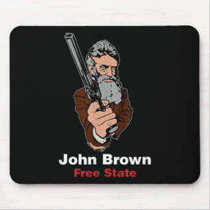 John Brown Abolitionist Bleeding Kansas Free State Mouse Pad
