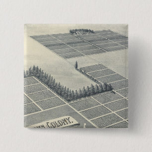 John Brown Colony, Madera, California 15 Cm Square Badge