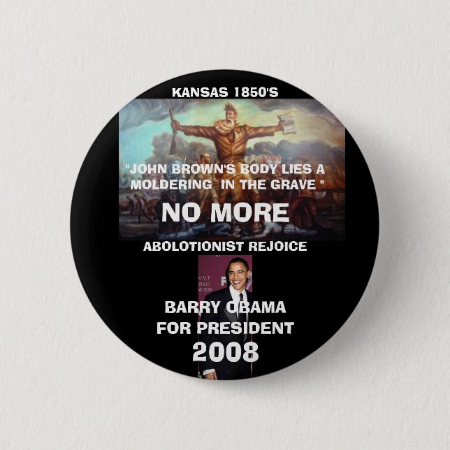 JOHN BROWNS BODY 6 CM ROUND BADGE (Front)