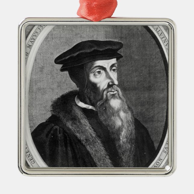 John Calvin Metal Tree Decoration (Front)