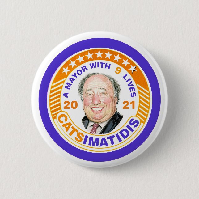 John Catsimatidis for NYC Mayor 2021 6 Cm Round Badge (Front)