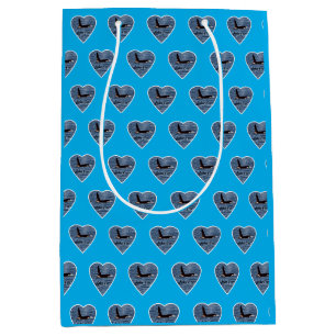 John Coe Orca Killer Whale Blue Medium Gift Bag