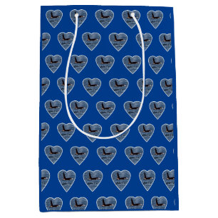John Coe Orca Killer Whale Navy Blue Gift Bag