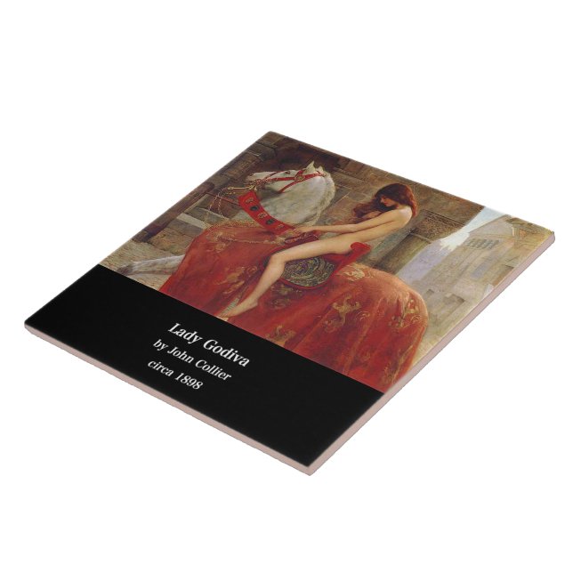 John Collier , "Lady Godiva" Tile (Side)