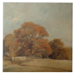 John Constable An Autumnal Landscape at East Ber Tile