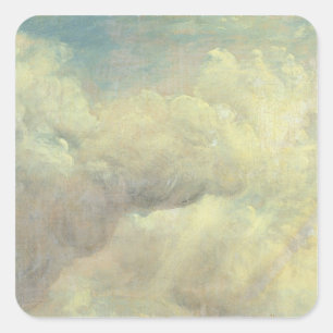 John Constable Cloud Study, c.1821 (oil on canva Square Sticker