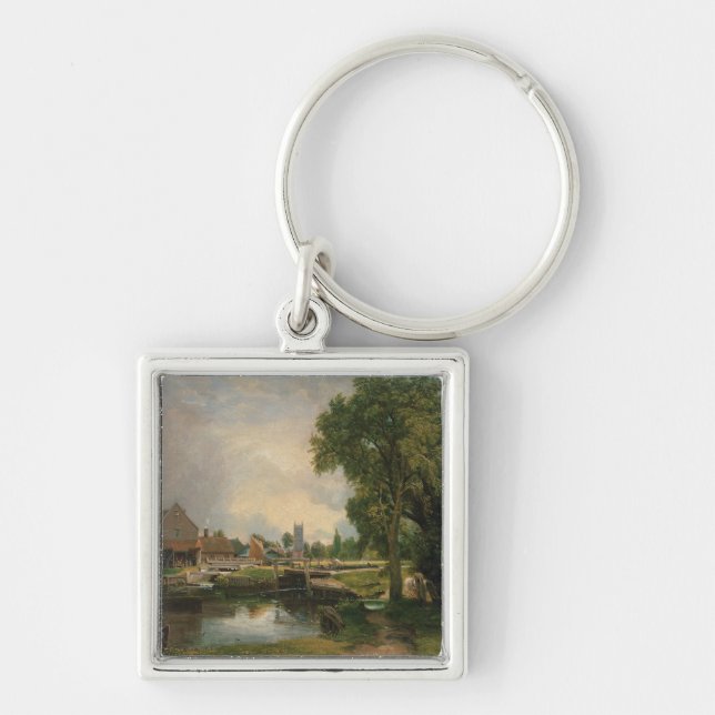 John Constable | Dedham Lock and Mill, 1820 Key Ring (Front)