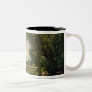 John Constable   Dedham Lock and Mill, 1820 Two-Tone Coffee Mug