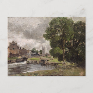 John Constable   Dedham Lock and Mill Postcard
