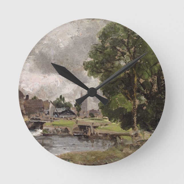 John Constable | Dedham Lock and Mill Round Clock (Front)