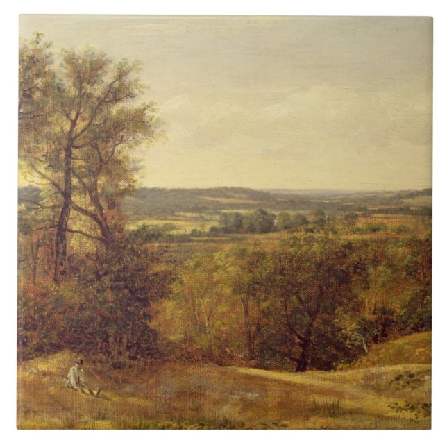 John Constable | Dedham Vale, c.1802 (oil on canva Tile (Front)
