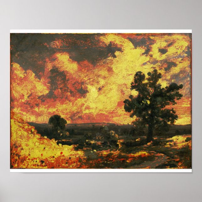 John Constable - English Landscape (Modified) Poster (Front)