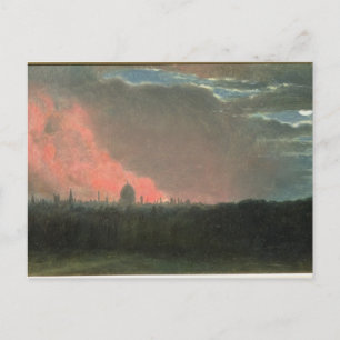 John Constable   Fire in London seen from Hampstea Postcard