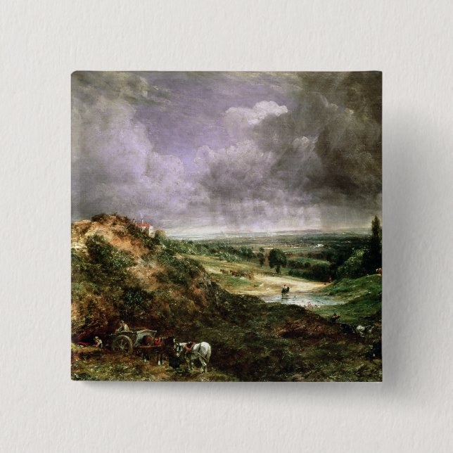 John Constable | Hampstead Heath 15 Cm Square Badge (Front)