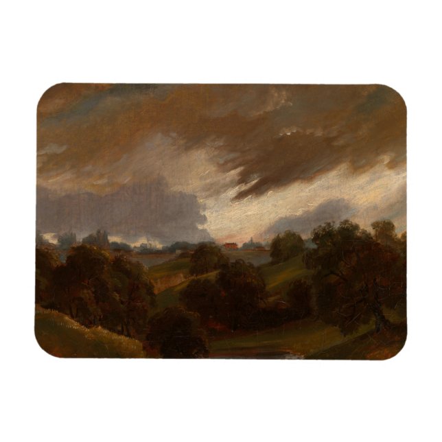 John Constable - Hampstead, Stormy Sky Magnet (Horizontal)