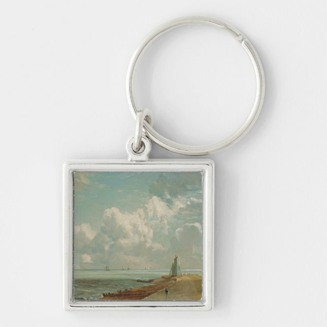 John Constable | Harwich, The Low Lighthouse and B Key Ring (Front)