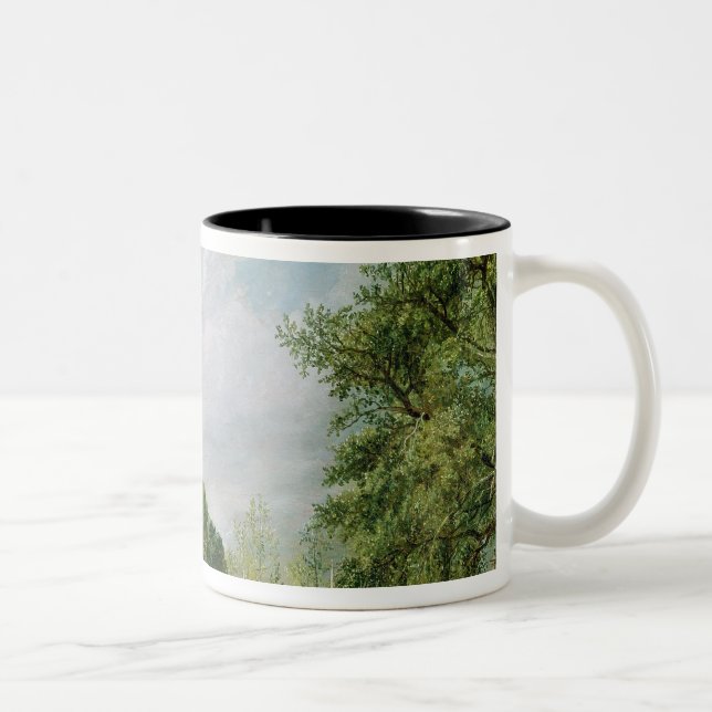John Constable | Malvern Hall, Warwickshire, 1821 Two-Tone Coffee Mug (Right)