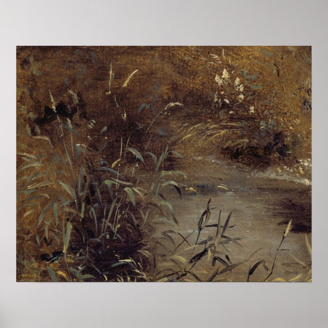 John Constable | Rushes by a Pool, c.1821 (oil on Poster (Front)