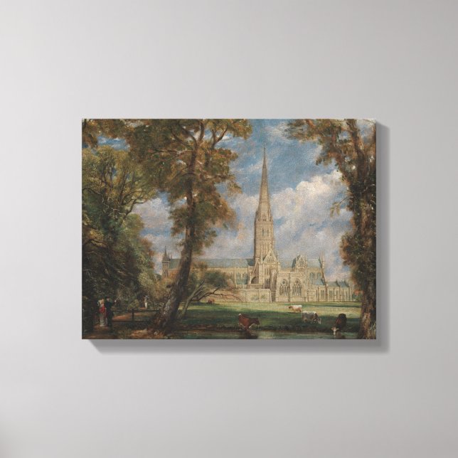 John Constable | Salisbury Cathedral from the Bish Canvas Print (Front)