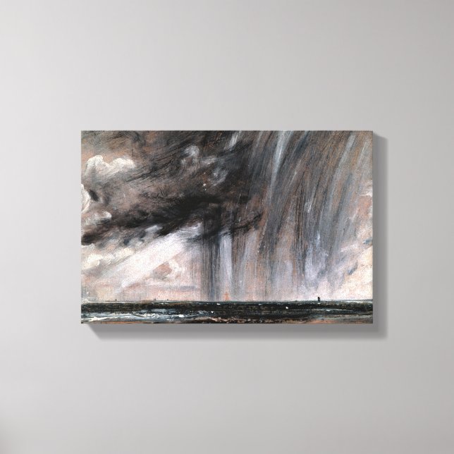 John Constable - Seascape Study with Rain Cloud Canvas Print (Front)
