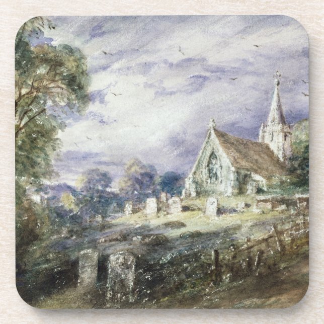 John Constable | Stoke Poges Church Coaster (Front)