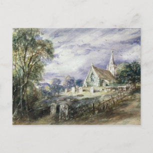 John Constable Stoke Poges Church Postcard