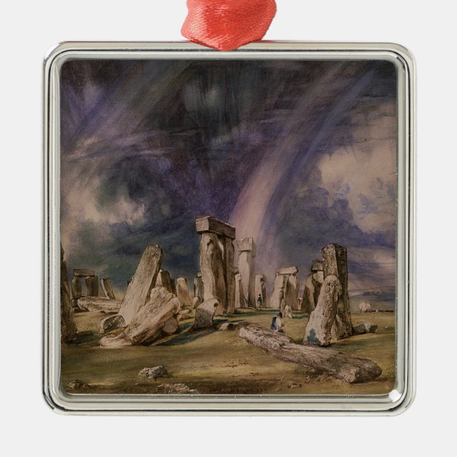 John Constable | Stonehenge, 1835 Metal Tree Decoration (Front)