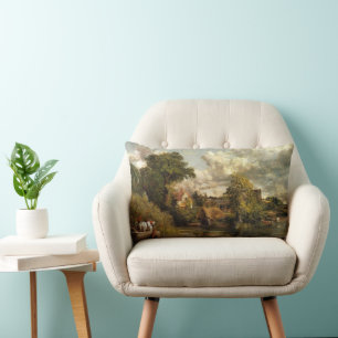 John Constable - The White Horse artwork Lumbar Cushion