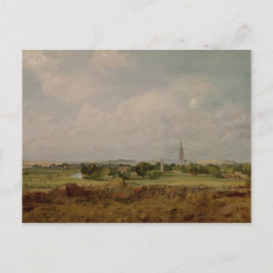 John Constable   View of Salisbury Postcard