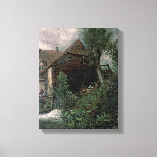 John Constable | Watermill at Gillingham, Dorset Canvas Print (Front)