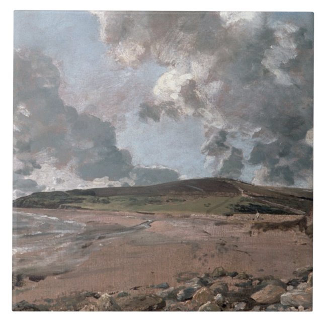 John Constable | Weymouth Bay with Jordan Hill, c. Tile (Front)