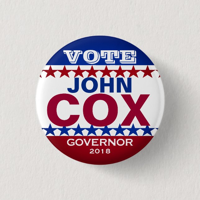 John Cox Campaign Button (Front)