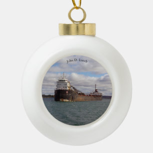 John D. Leitch  ball or snowflake ornament