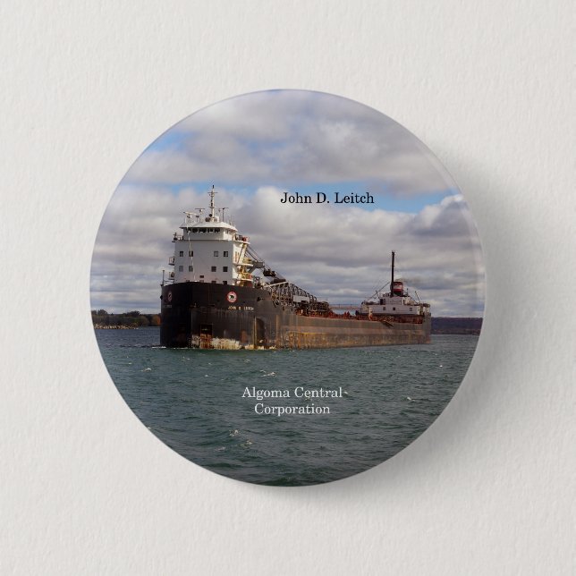 John D. Leitch button (Front)