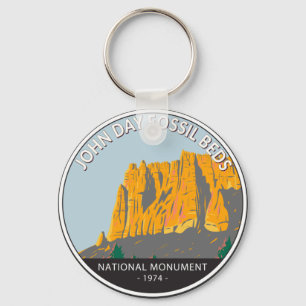 John Day Fossil Beds National Monument Oregon Key Ring