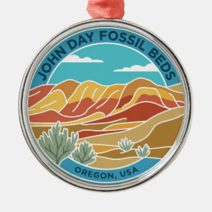 John Day Fossil Beds National Monument USA Metal Tree Decoration