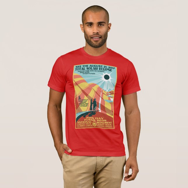 John Day Fossil Beds Solar Eclipse Tshirt (Front Full)