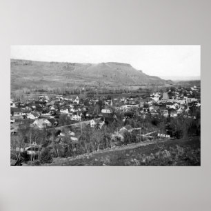 John Day, Oregon Town View Photograph Poster