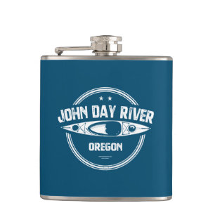 John Day River Oregon Kayaking Hip Flask