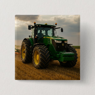John Deere 15 Cm Square Badge