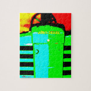 John Deere Green Tractor Farm Photo Art Jigsaw Puzzle