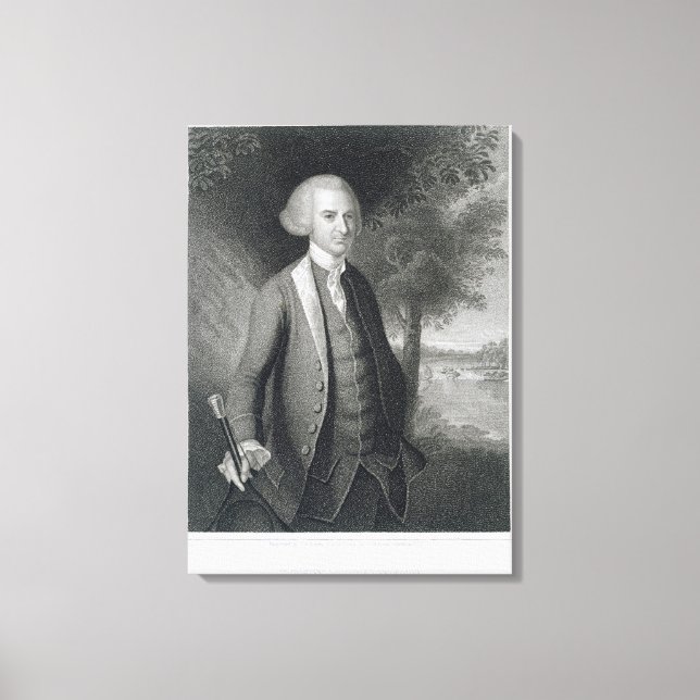 John Dickinson, engraved by John B. Forrest (1814- Canvas Print (Front)