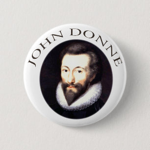 John Donne 6 Cm Round Badge