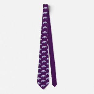 John Dyer purple rhino tie