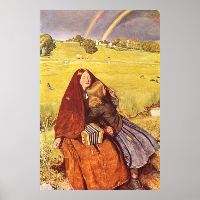 John Everett Millais Blind Girl Poster (Front)
