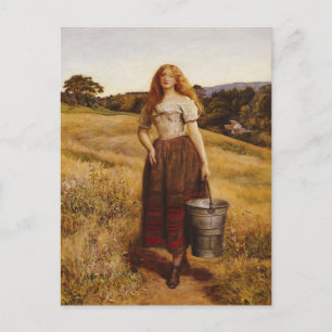 John Everett Millais - Farmer's Daughter Postcard
