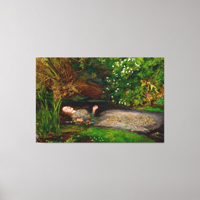  JOHN EVERETT MILLAIS - OPHELIA - 1851-1852 - CANVAS PRINT (Front)