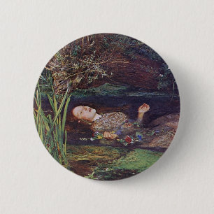 John Everett Millais Ophelia 6 Cm Round Badge