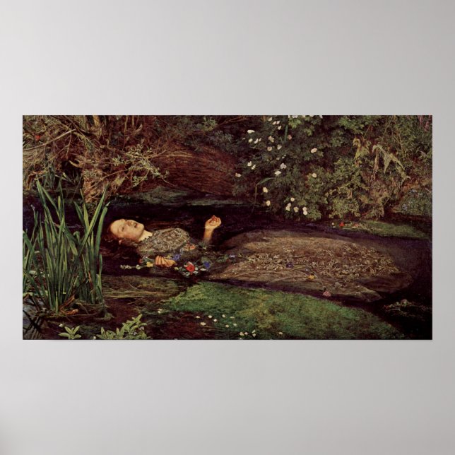 John Everett Millais Ophelia Poster (Front)